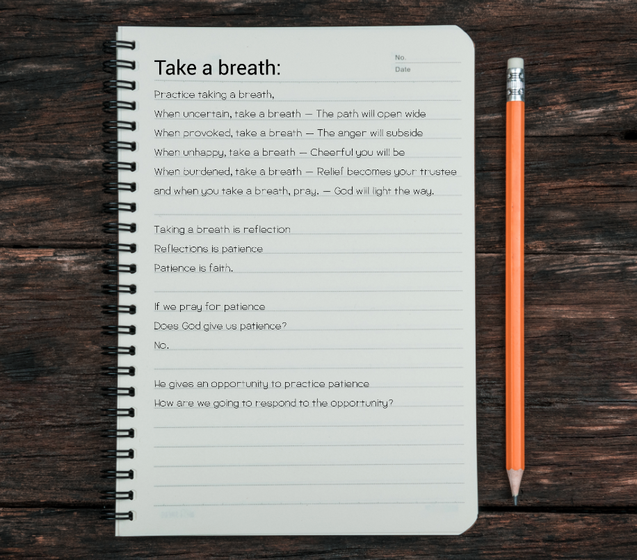 Take A Breath | Poem | Dylan Bronkema