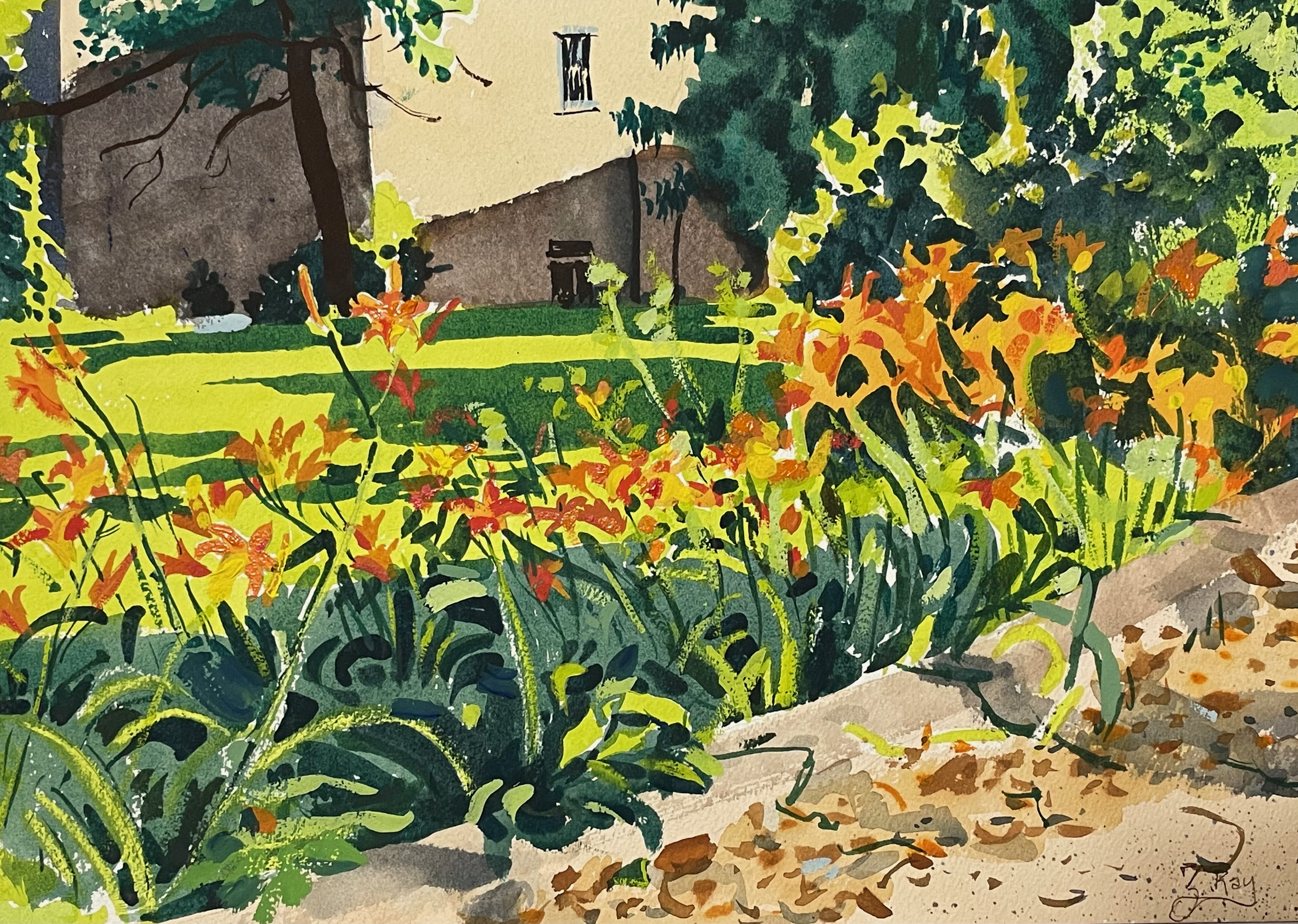 Summer Lillies | Watercolor & Gouache | Zech Ray