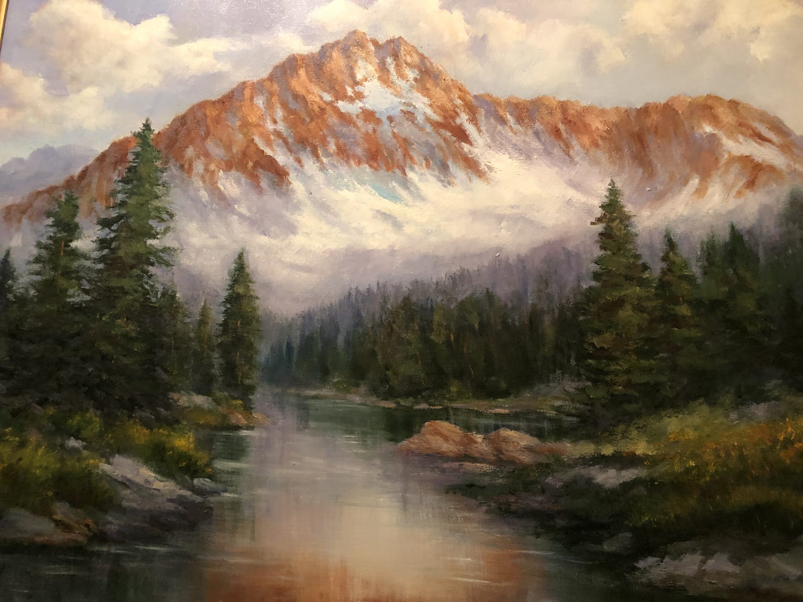 Cathedral Mountain | Oil on Canvas, 2021 | Carol Rusaw